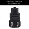 US Standard Outlets 1-15P to IEC320 C5 Connection Power Plug Adapter PVC Component for Electronics