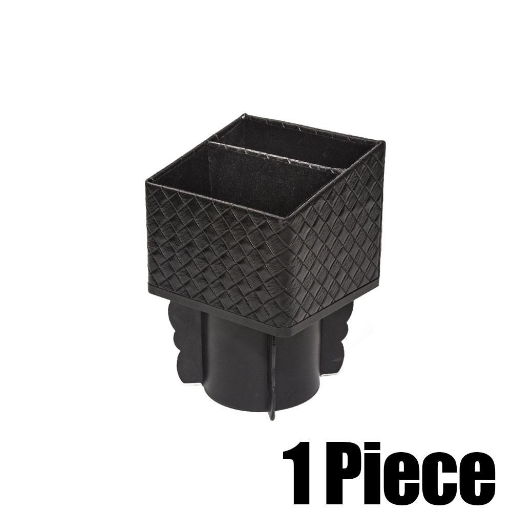 1pc Car Armrest Console Cup Holder ert Organizer Seat Center Control Hidden Square Storage Box Container Auto Accessories