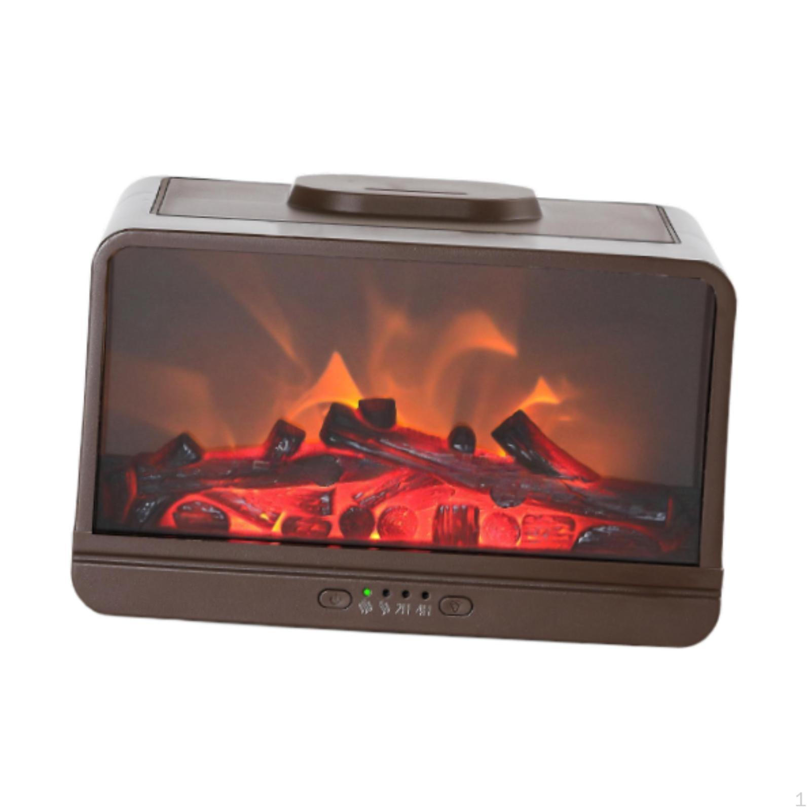 

Flame Air Humidifier Essential Oil Diffuser Scent Machine with Ambient Light Desktop