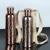 800Ml Copper Sports Water Bottle Hammer Pattern Leakproof Outdoor Cycling Gym Fitness Travel Electroplating Drinking Cup