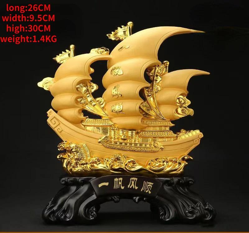 Dragon Boat Smooth Sailboat Decoration Housewarming Opening Office Living Room Miniatures