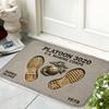 US Marine Corps Welcome Doormat Platoon 3020 Parris Island Entrance Rug Military Theme Non-Slip Floor Mat for Home Decor