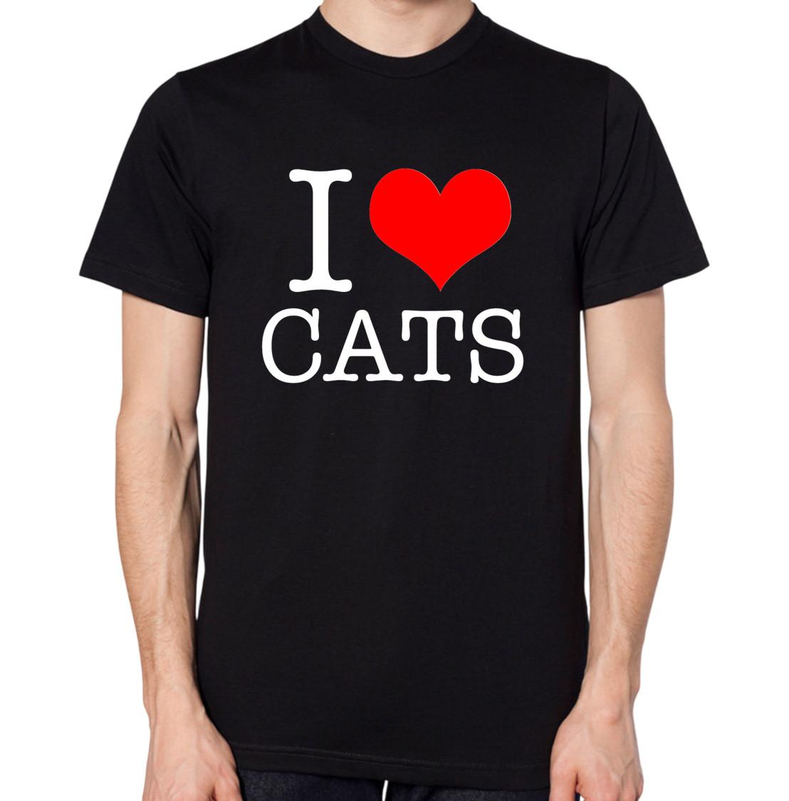 I Love Cats T-Shirt S разноцветный