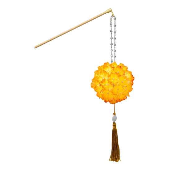 Hydrangea Lantern DIY Kit Kit, Handheld Glowing Chinese Style Flower Handmade Folk Art Craft for Mid Autumn, Traditional Festival Activity Kids Autumn