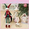 Christmas Elf Decor Plush Fabric Ornaments For Holiday Tree And Hotel Window Display
