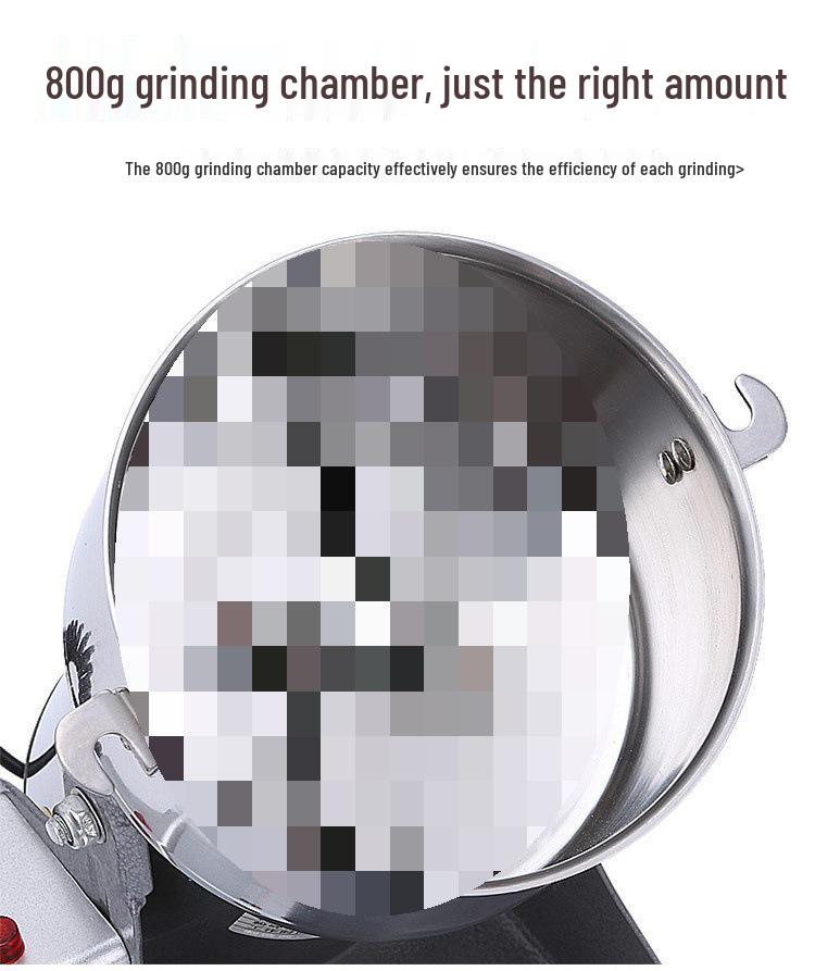 Electric Stainless Steel Ultra-fine Cereal and Grain Grinder for Household Use