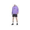 Nike Logo Print Drawstring Hoodie Unisex Tops Vibrant-Grape-Purple DR1039-542