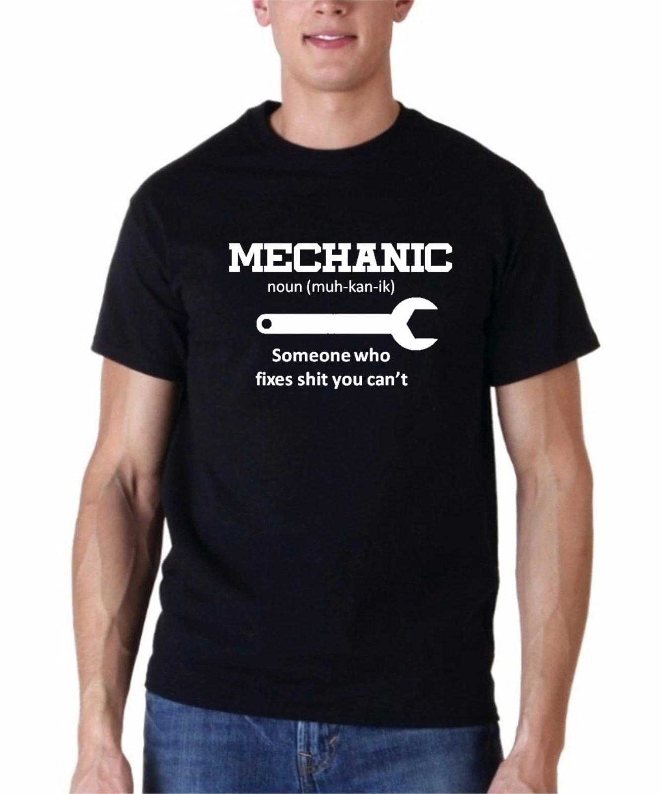 Men Mechanic Someone Who Fixes S**t You Can t T-shirt Funny Gift Idea Humor Tee M