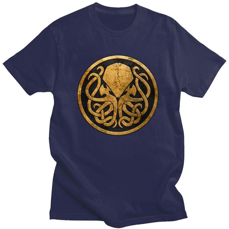 

Custom Male Call Of Cthulhu Lovecraft T Shirts Short Sleeves Cotton Tshirts Tshirt Casual Tees Slim Fit Clothes 4XL