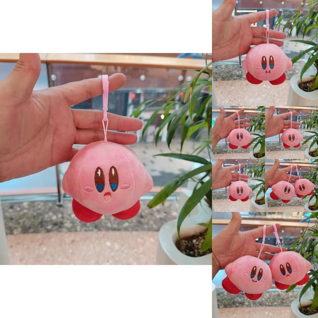 Charming Smiling Kirby Plush Keychain Collectible Cute Cartoon Animal Figure 10cm