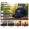 [Patriotic Baseball Cap] 250Th Anniversary USA Print Black Polyester Adjustable Breathable Lightweight Casual Outdoor Sports Sun Protection Baseball