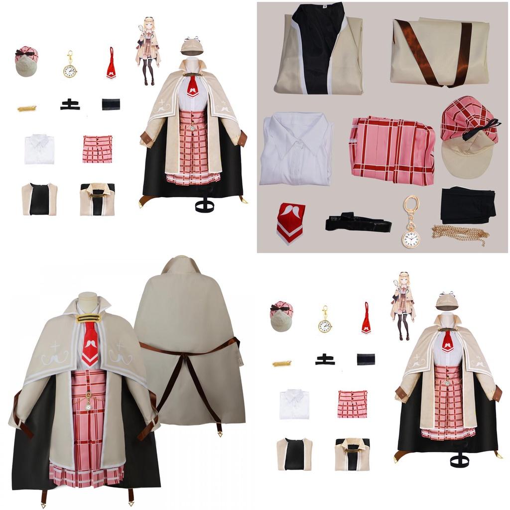 Amelia Watson Vtuber Hololive Cosplay Costume For Anime Fans In Stock