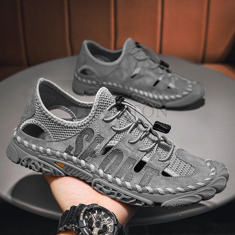 Leather Men Shoes Summer New Men's Sandals Mens Outdoor Water Sports Leisure Fashion Walking Sandals Slippers Sandalia Masculina