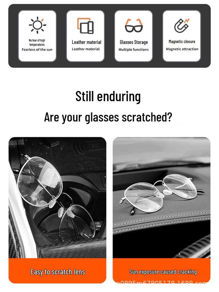 Uniwersalny Uchwyt na Okulary Przeciwsłoneczne i Schowek do Osłony Przeciwsłonecznej Samochodu
