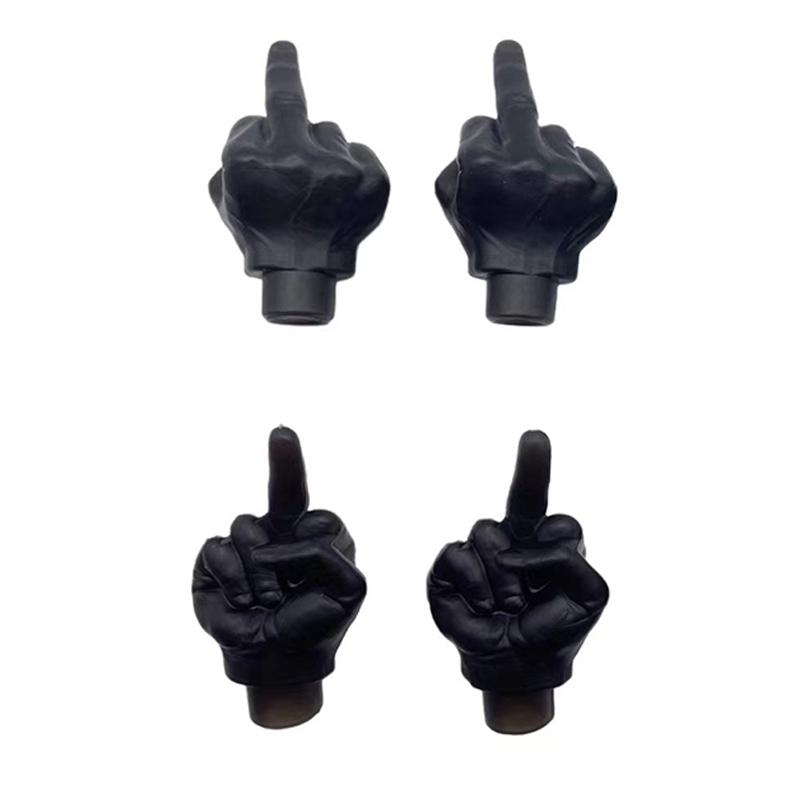 Motorcycle Car Tire Valve Cap Personality Decor Middle Finger Styling Dustproof Waterproof Valve Caps Cover Tyre Valves Stem Cap