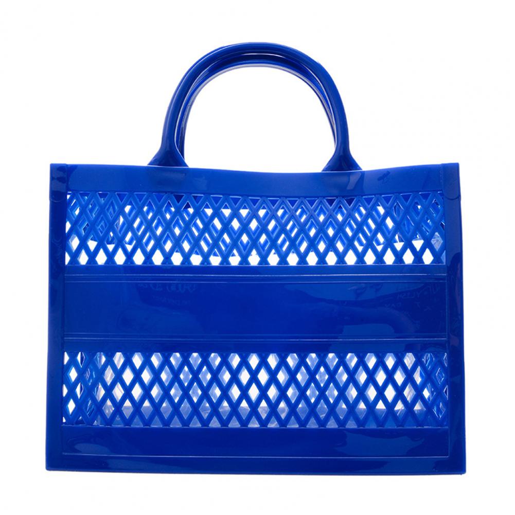 Hollow Beach Tote Bag PVC Portable Sandproof Waterproof Toiletries Grocery Vacation Swimming Tote Handbag Portable Travel bag