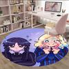 1pc Addams Family Wednesday7 Print Round Carpet Chair Round Carpet Suitable for Bedroom Living Room Home Decorative Carpet