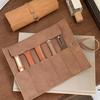Watch Straps Storage Bag Imitation Leather Watch Strap Storage Holds 5 Straps Multi-compartment Watch Pouch Band Organizer