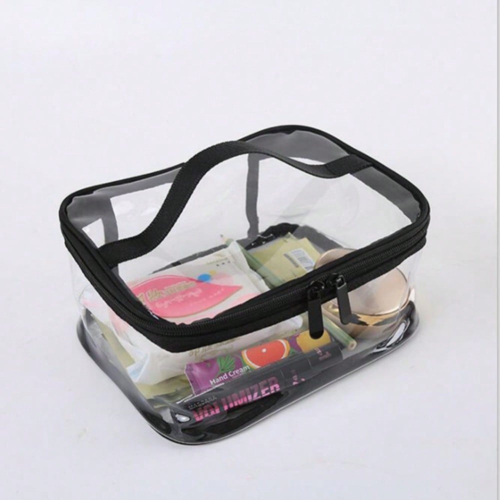 New Transparent Makeup Storage Bag, Transparent Color Waterproof Large Travel Toilet Bag