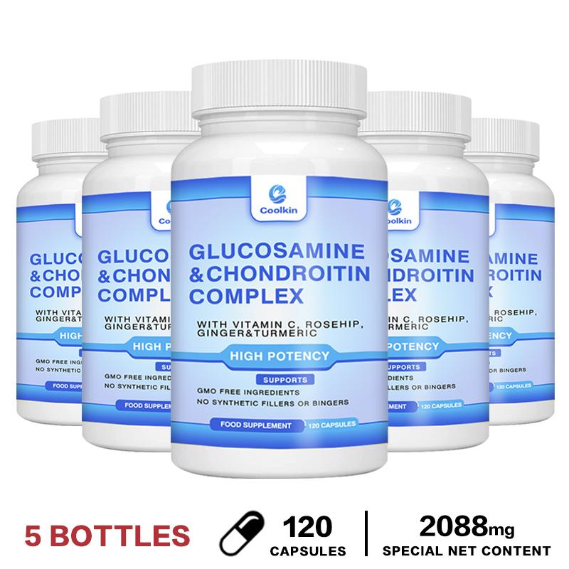 Glucosamine Chondroitin Complex Capsules 120 Count — Joint Support, Bone Health, Daily Wellness