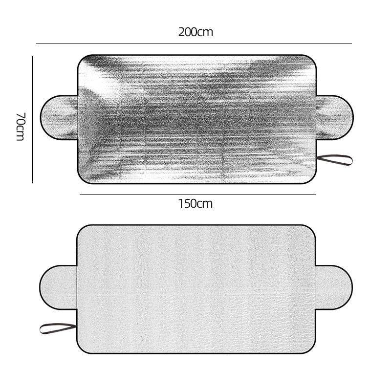 

Автомобильный защитник от снега и льда, лобовое стекло, солнцезащитный козырек, передний и задний блок лобового стекла, козырек, авто внешние аксессуары 150x70 см