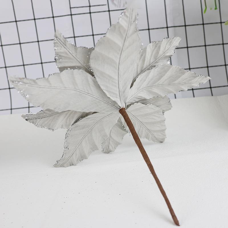 

Gold-Edged Velvet Flower Ornament for Spring Festive Vase Décor 26 cm