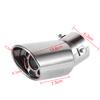 1 Pcs Universal Rear Round Stainless Steel Auto Exhaust Muffler Tail Pipe Tailpipe Trim Tip