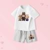 Children's T-shirt Cartoon Print Casual Summer Student Children's T-shirt Top