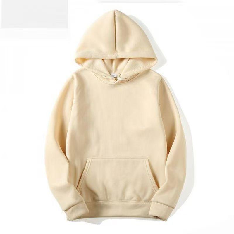 220g European Size Unisex Autumn/Winter Loose Fit Sports Hooded Sweatshirt
