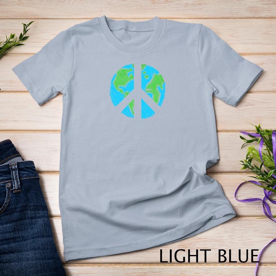 Retro Vintage Peace On Earth Day World Peace Tee Unisex T-shirt 5