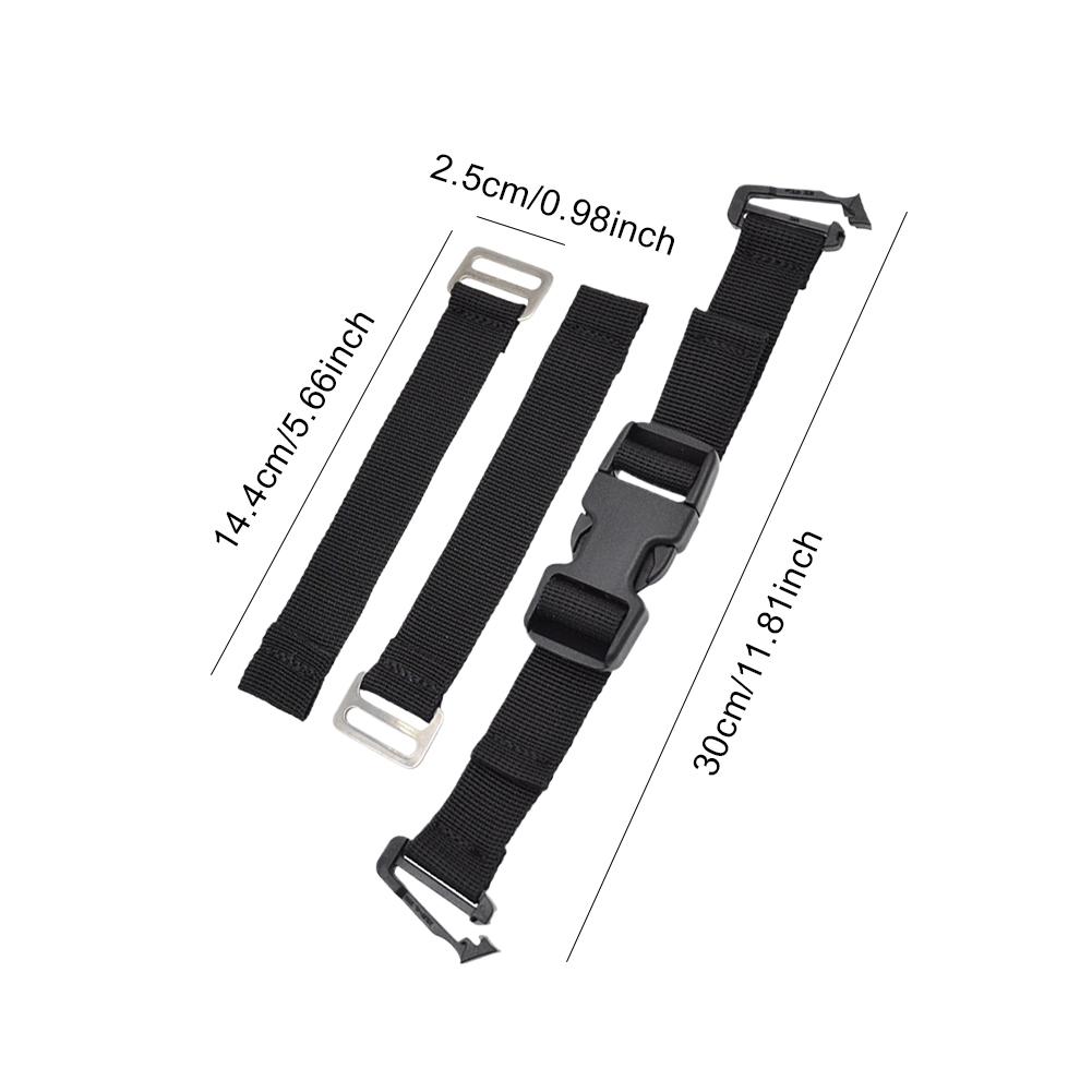 Backmount Fixed Strap Diving Backplate Strap Quick Release BCD Sidemount Buckle BCD Tank Strap for Underwater Equipment