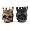 Halloween Crown Skull Candle Holder Votive Tealight Candle Stand Living Room Bathroom Candlestick Decoration Table Centerpiece Ornament