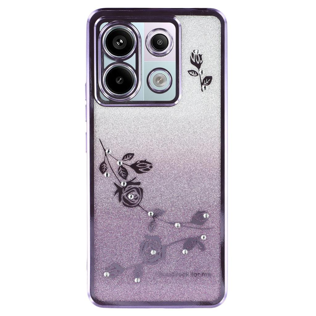 KADEM For Xiaomi Redmi Note 13 Pro 5G/Poco X6 5G Cell Phone Cases Flower Design TPU Cover