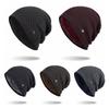 Solid Gorros Cotton Wool Hat Thick Fleece Hat Winter Warm Hat Casual Beanies Men's Knitted Hat