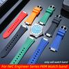 5 barev Fluorogumový řemínek na hodinky Pro IWC Engineer IW328903 IW328901 IW328902 Voděodolný FKM řemínek na hodinky Pánský gumový náramek