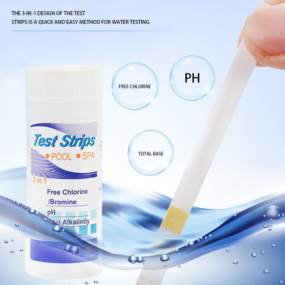 50/100PCS Water Quality Test Strip Multipurpose 7 In 1 Aquarium Test Strips Water pH Test Tools for Fish Tank Swimming Pool