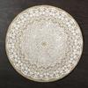 Eco-friendly round Japanese minimalist wind fringed placemat table mat coaster natural color jute modern minimalist