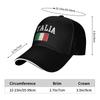 Summer Italia Italian Flag Vintage Baseball Cap  Hiking Fishing Casual CustomHip Hop Hats WoUnisex Unisex Dropshipping Baseball Caps