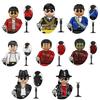 Nové 148ks Michael Stavebnice Mini Cos Moonwalk Thriller Kostým pro vystoupení Montážní Model Hračka Figurka Pro Fanoušky Dárek