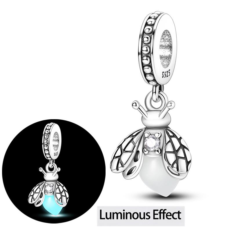 Twelve Constellations Star Sign Copper Vintage Zodiac Beads Fluorescent Charms Fit Original Bracelet