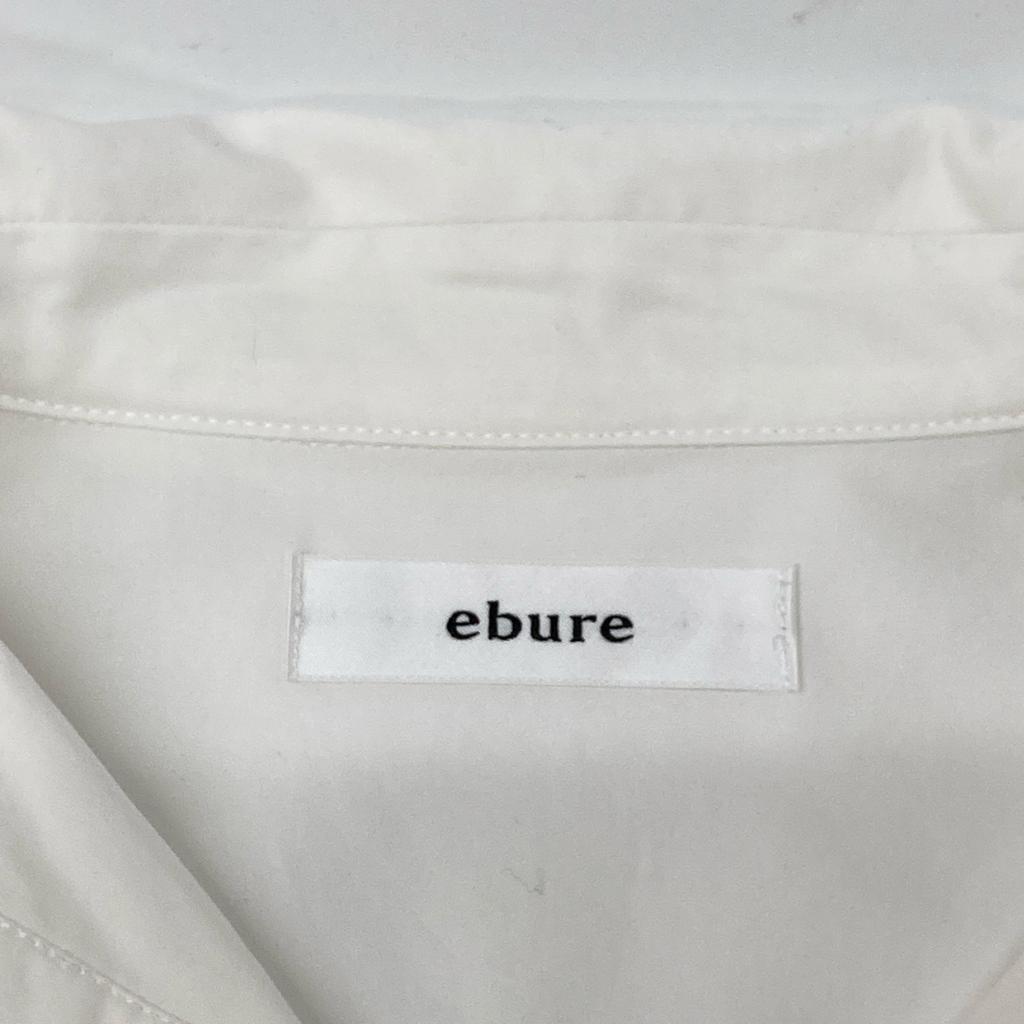 ebure White cotton twill shirt dress dress 36 whiteUsed