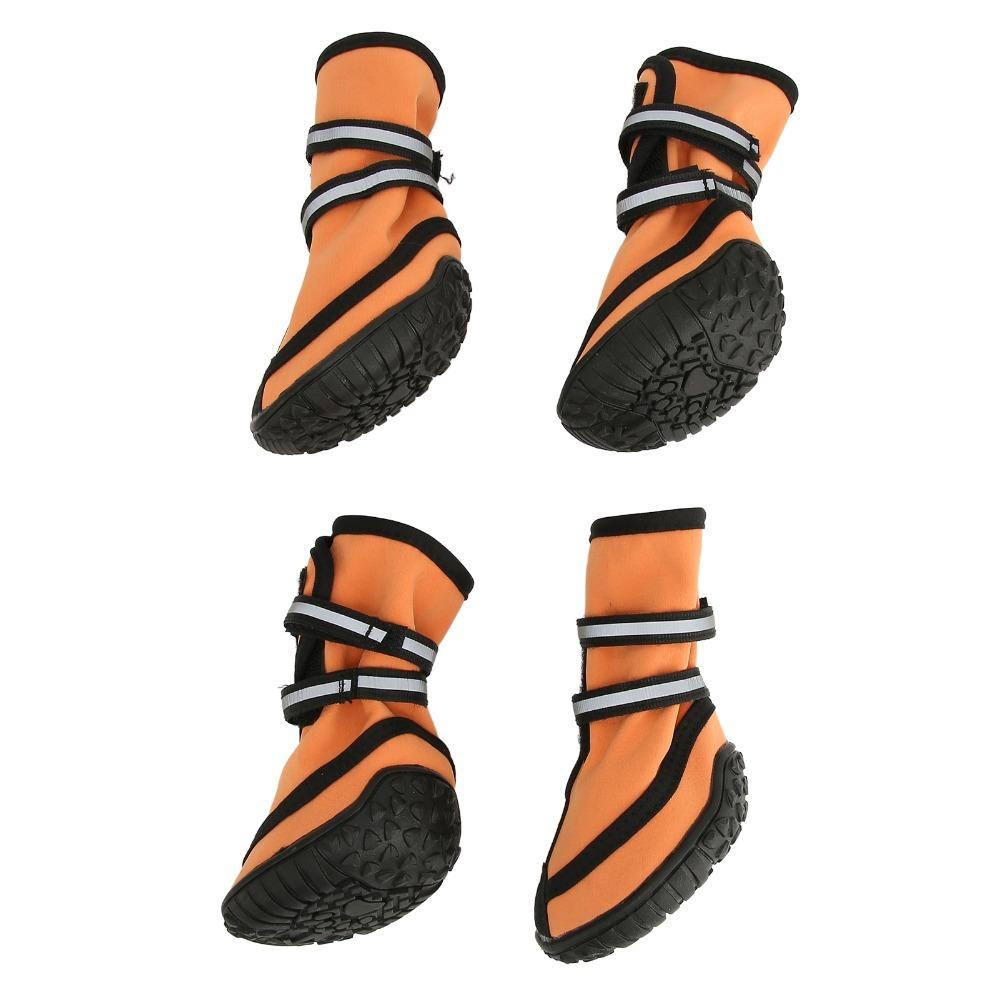 Soft Sole Dog Shoes Adjustable Strap Dog Anti-slip Paw Shoes Pet Rain Boots  Paw Protection