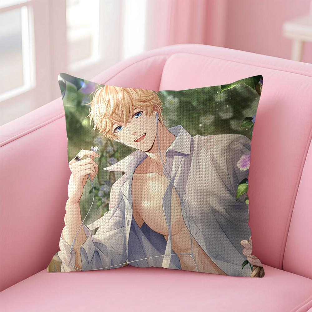 Mr Love Queens Choic Kiro Cushion Cover Natural Linen Pillow Case DoubleSided Print Decorative Sofa Pillowcase Home Decor Gift