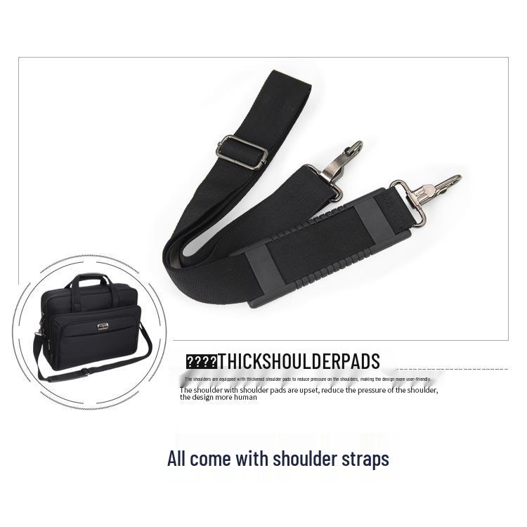Men's Oxford Cloth Business Laptop Bag - 15" Crossbody Briefcase with Multi-Layer Design