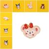 Adorable Sanrio Metal Cartoon Rabbit Melody Kulomi Brooch For Student Bags