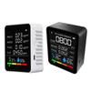 Air Quality Monitor Indoor CO2 Detector 6-in-1 Air Pollution Carbon Dioxide Detector for W/ PM2.5 Temperature Humidity T