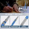 Zhehao 8 Pcs Welders Pencil with 96 Pcs 2 mm Silver Round Refills Construction Mechanical Pencil Metal Welding Markers with Built in Sharpener for