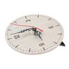 Vintage Round Wood Table Desk Wall Analog Clock for Living Room Bedroom Office (12cm)