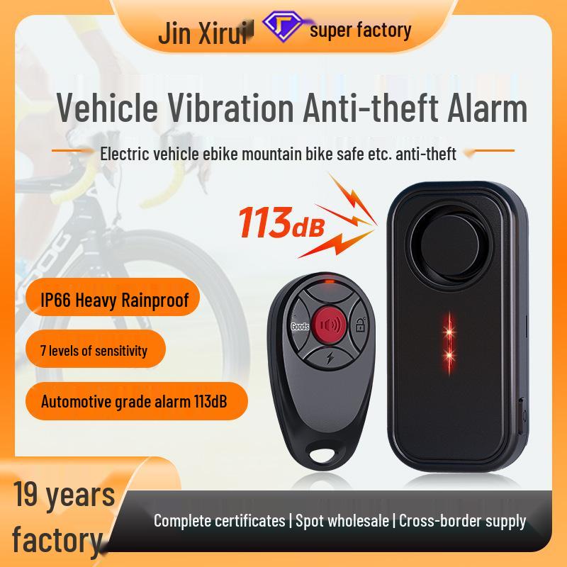 Outdoor Waterproof Remote-Controlled High-Volume Anti-Theft Alarm for Car and Bike