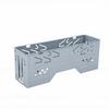 Single Din Stereo Radio Fitting Cage Universal 7x2.67x1.96in Metal Single Din Radio Mount for Car Headunit DVD Players